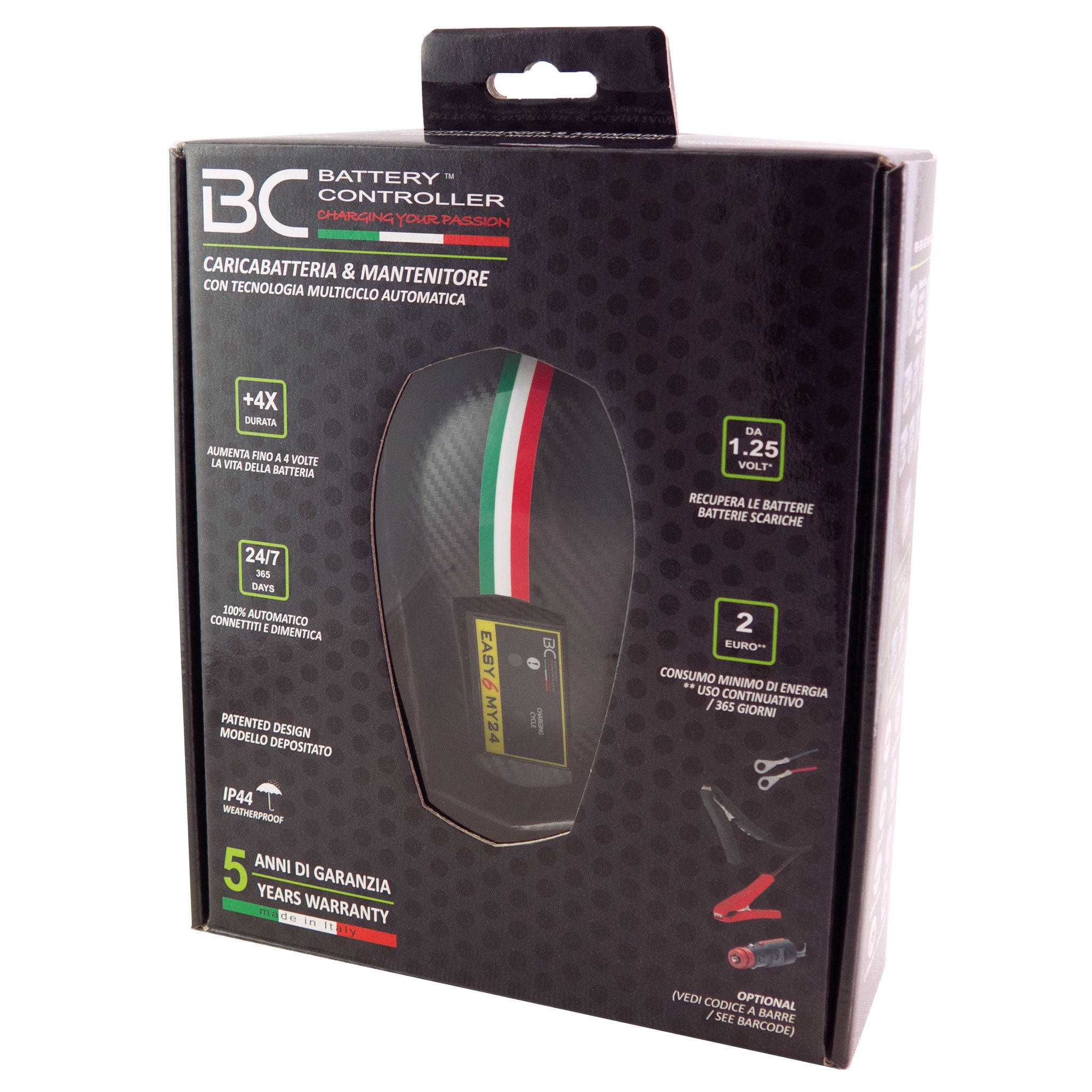 BC EASY6 MY24, 12V - 1,5A Caricabatteria/Mantenitore - BC Battery Italian Official Website