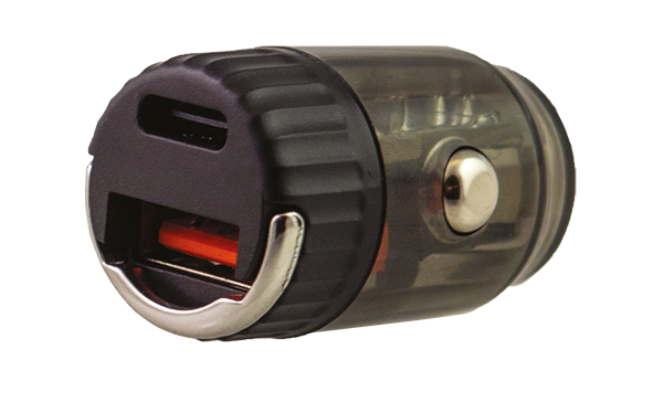 Caricabatteria USB Doppio (1 USB TIpo A 2,1 Amp+1 USB-C)
